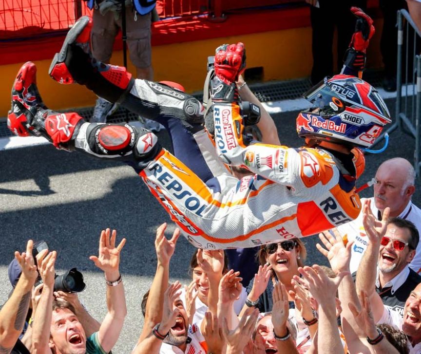 Marc Márquez: 23 vueltas para ganar la sexta carrera consecutiva del año