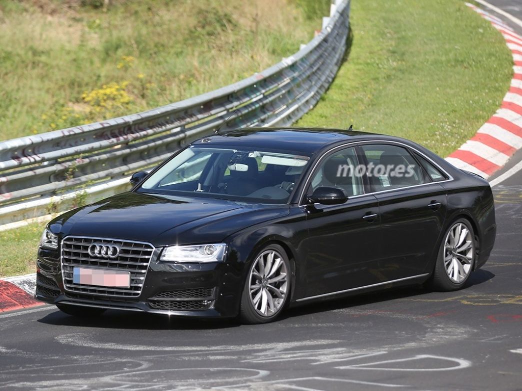 El Audi A8 2016, descubierto otra vez en una sesión de pruebas