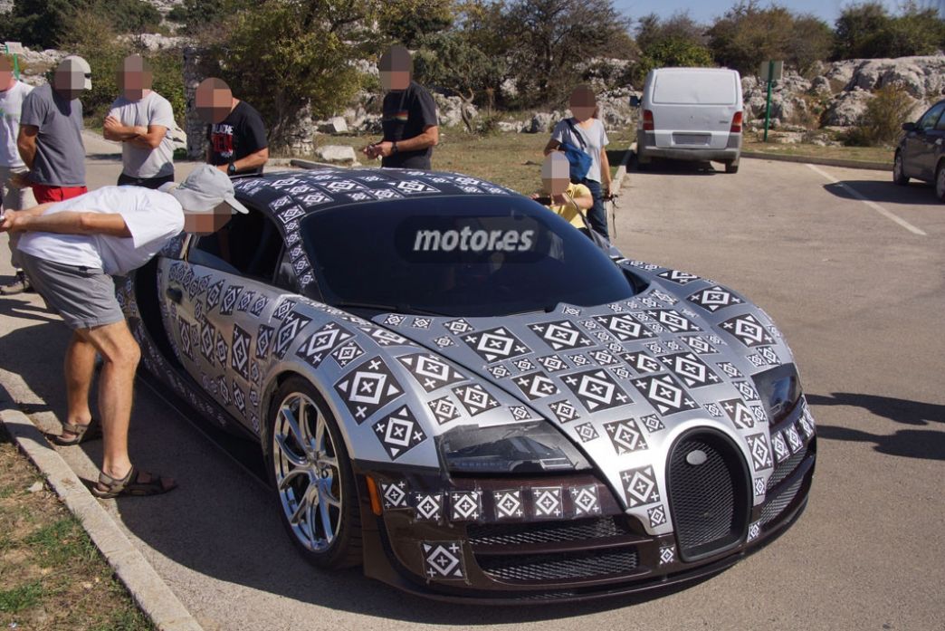 Bugatti Veyron/Chiron 2016, pillado de pruebas en España