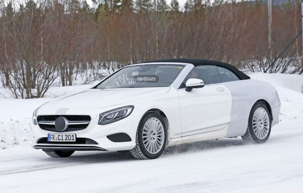 Mercedes Clase S Cabrio 2015, pillado con menos camuflaje