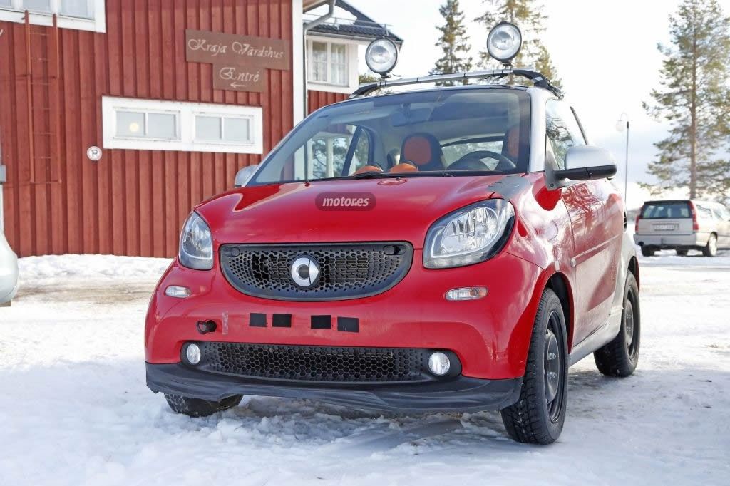 Smart Fortwo Brabus 2015, fotos espía al desnudo