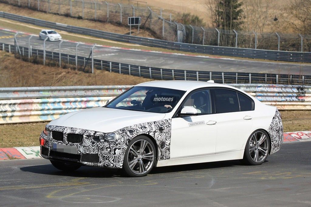 BMW Serie 3 2016 híbrido, cazado en Nürburgring