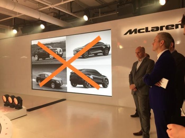 McLaren recuerda que no fabricará un SUV