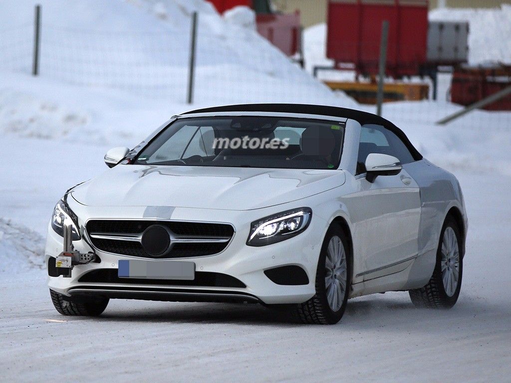 Mercedes Clase S Cabrio 2016, una vez más descubierto en su etapa de pruebas