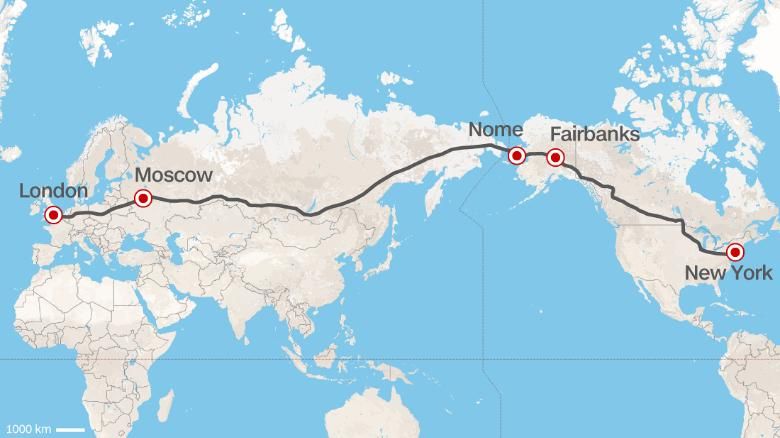 Rusia propone unir Londres y Nueva York mediante una autopista