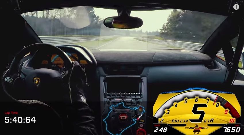 Lamborghini Aventador SV, quemando el asfalto de Nuburgring