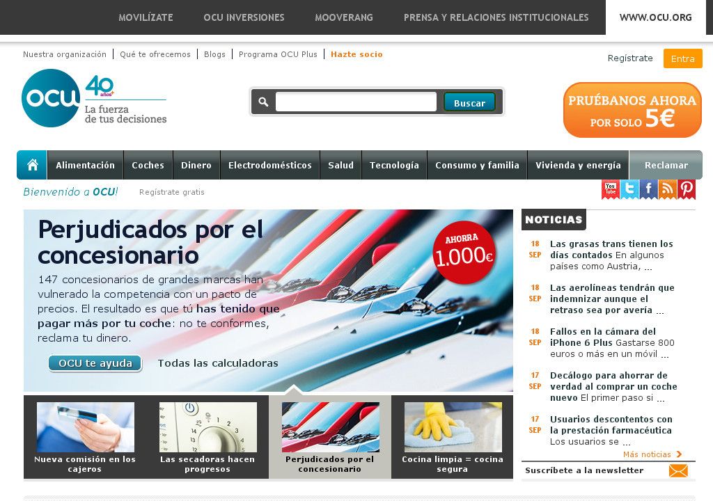La OCU anima a reclamar a los concesionarios sancionados por la CNMC