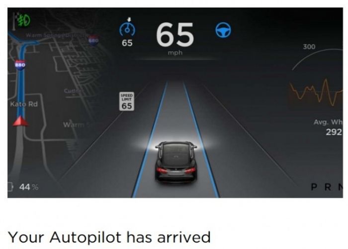 Llega el piloto automático de Tesla