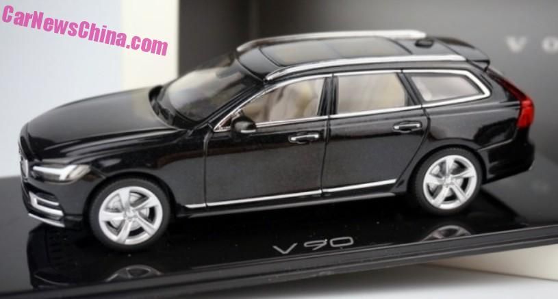 Volvo V90 2016: su diseño de producción, filtrado a escala 1:43