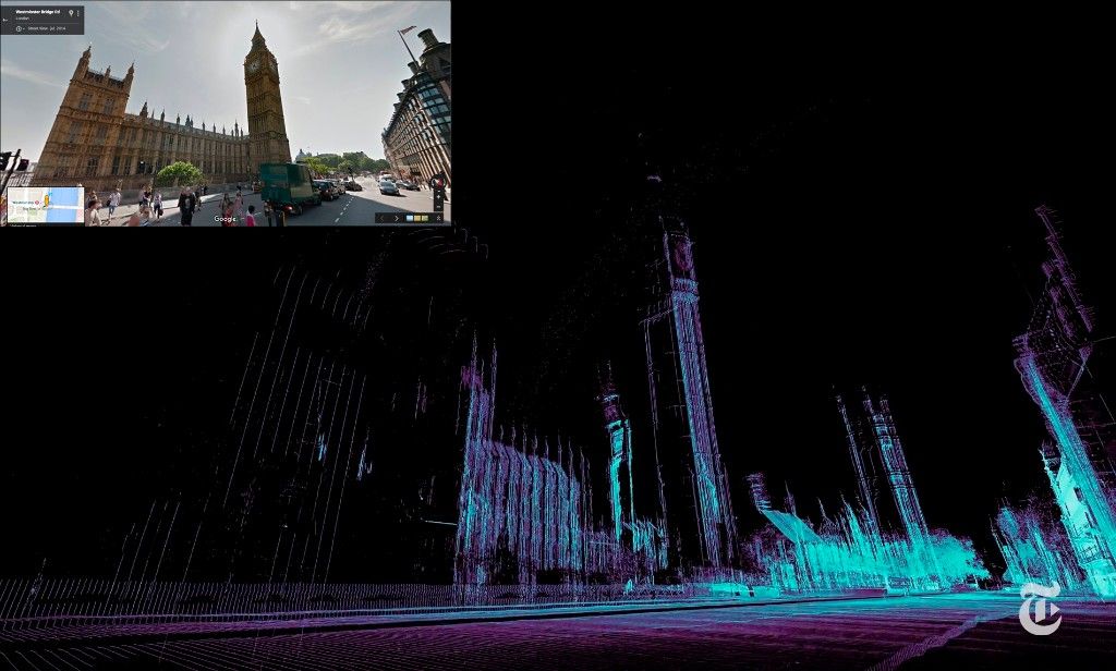 Así recrea un coche autónomo la ciudad de Londres