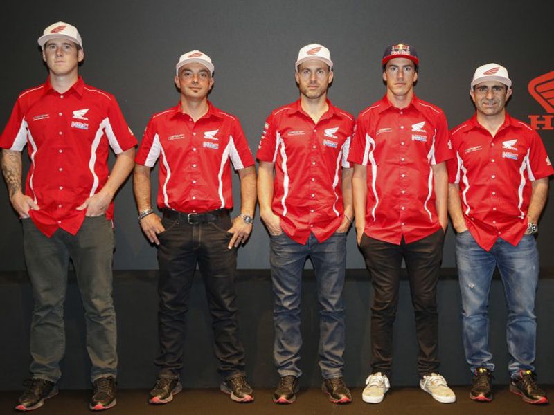 El Team HRC del Dakar 2016 se presenta en Milán
