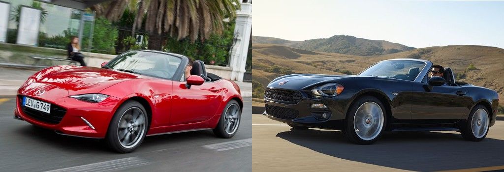 ¿Mazda MX-5 o Fiat 124 Spider?: Comparativa visual