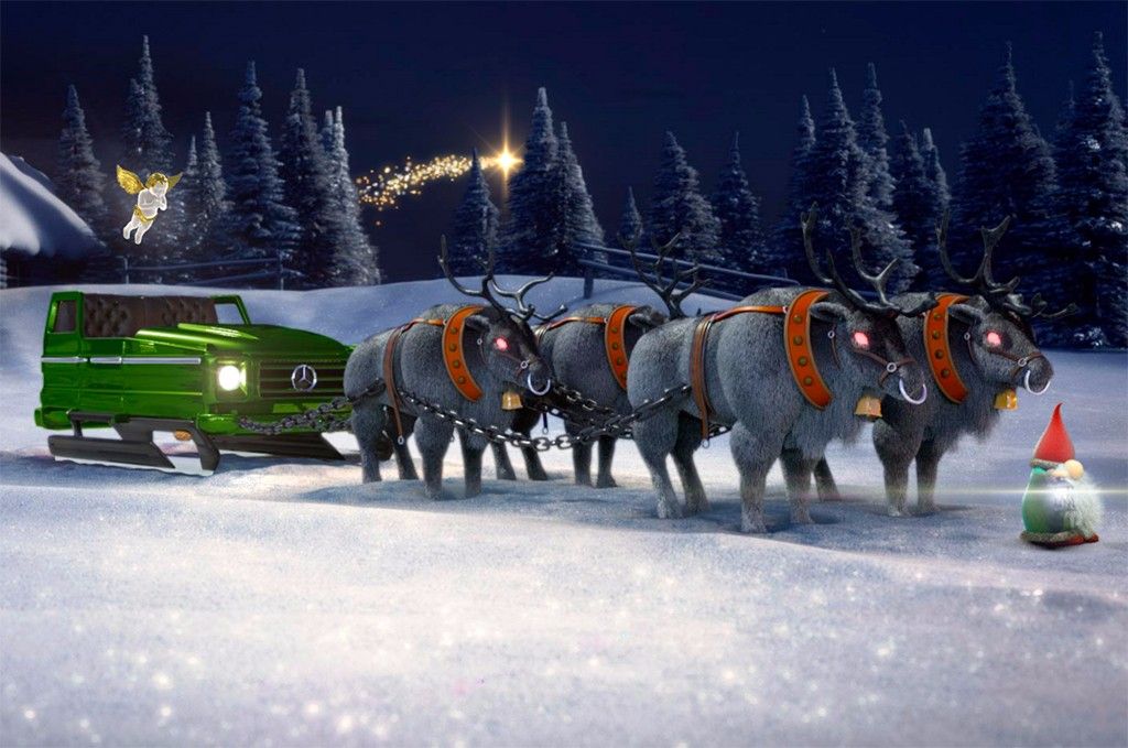 Mercedes te permite configurar el trineo de Papa Noel definitivo