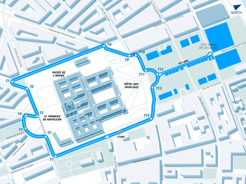 Se presenta el trazado del ePrix de París