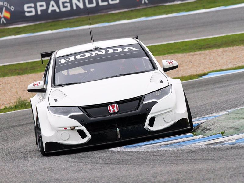 Rob Huff prueba el Honda Civic WTCC en Jerez