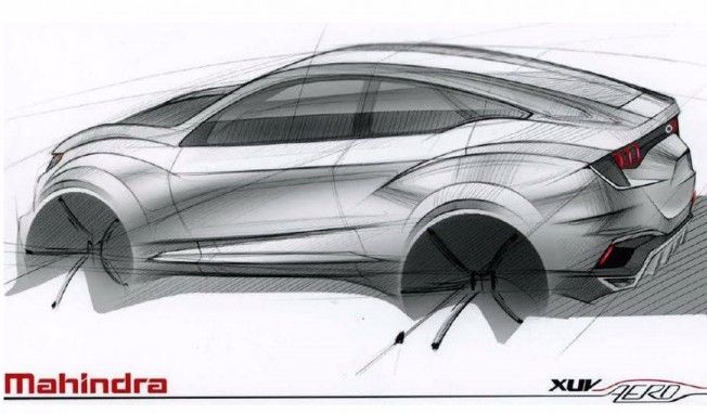 Boceto del Mahindra XUV Aero Concept