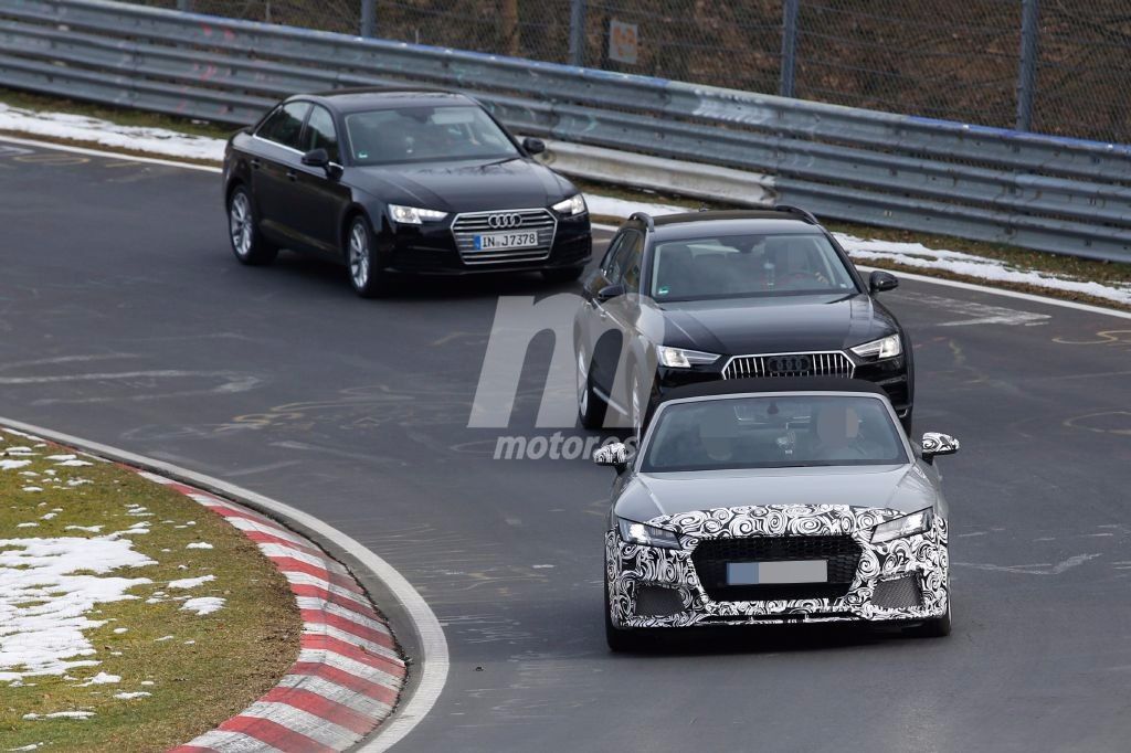 Audi TT RS Roadster 2017, primeras fotos espía desde Nürburgring