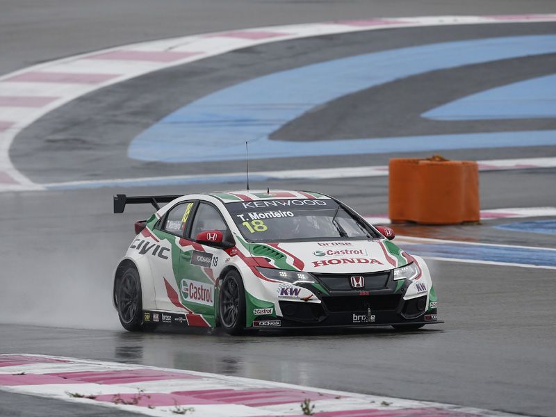 Monteiro y Björk reparten los libres del WTCC en Francia