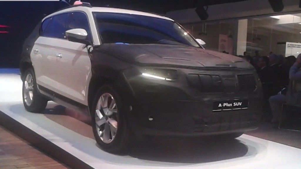 El SUV de Skoda se desvela parcialmente en una presentación