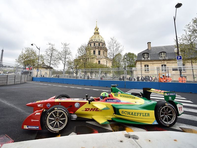 Victoria de Lucas di Grassi en el primer ePrix de París