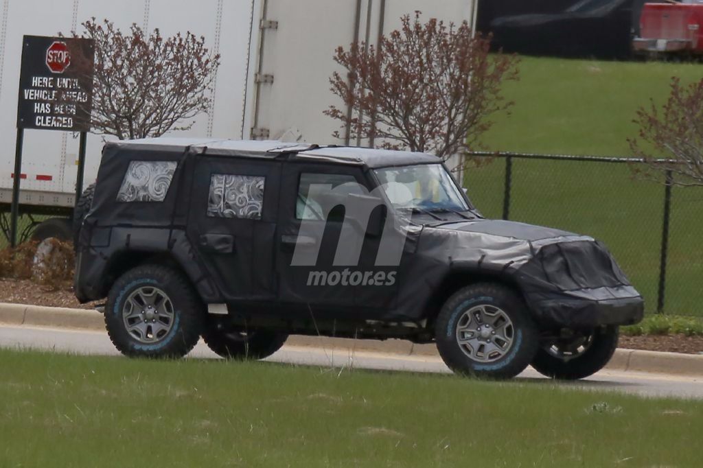 El esperado Jeep Wrangler 2018, cazado por primera vez