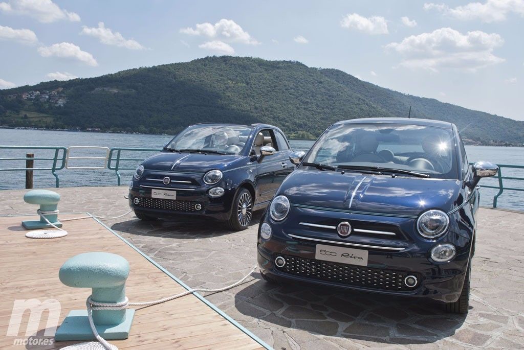 Conociendo al Fiat 500 Riva en Sarnico, Italia