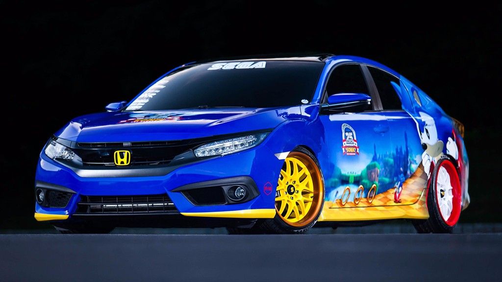 Se ha creado un Honda Civic Sedán en honor del “erizo más rápido del mundo”