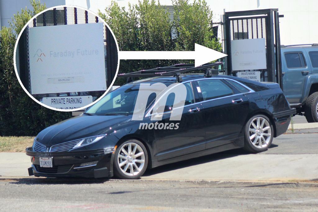 Bajo este Lincoln MKZ se esconde un Faraday Future de producción