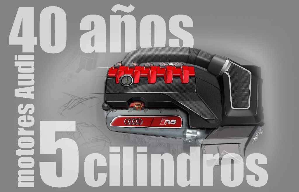 Se cumplen 40 años de motores de Audi de cinco cilindros