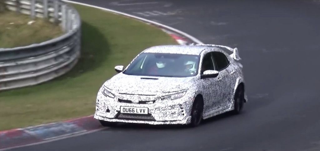 El Honda Civic Type-R 2017 ya va a por el récord de Nürburgring en vídeo