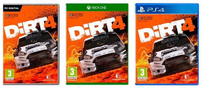 DiRT 4 - carátulas