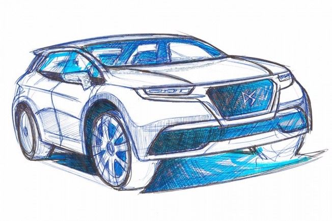 DS 7 Crossback 2018 - boceto