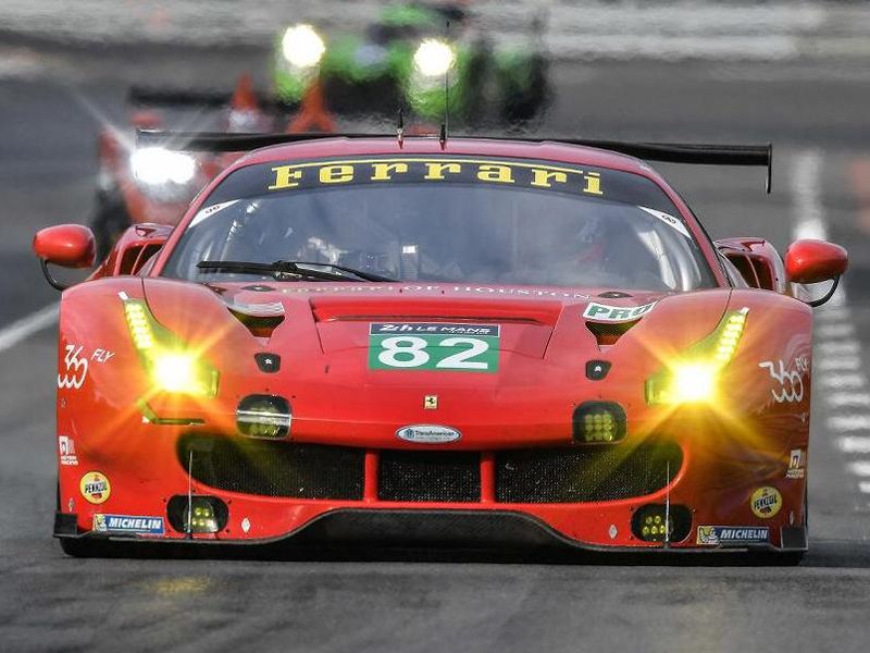 Fisichella y Vilander con Risi Competizione en Le Mans