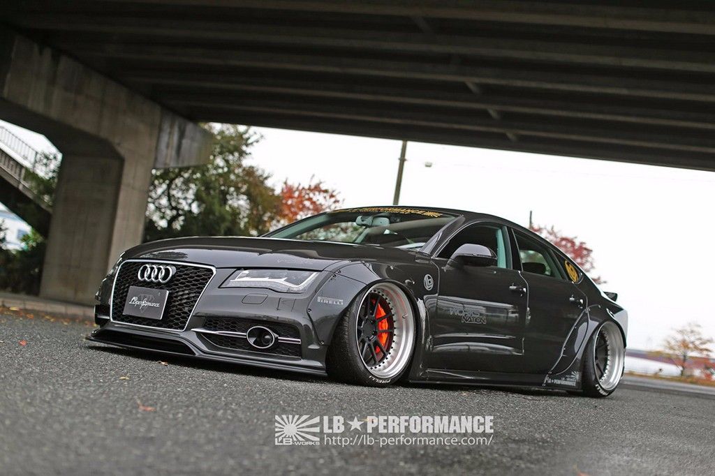 El preparador Liberty Walk receta unos esteroides al Audi A7 Sportback