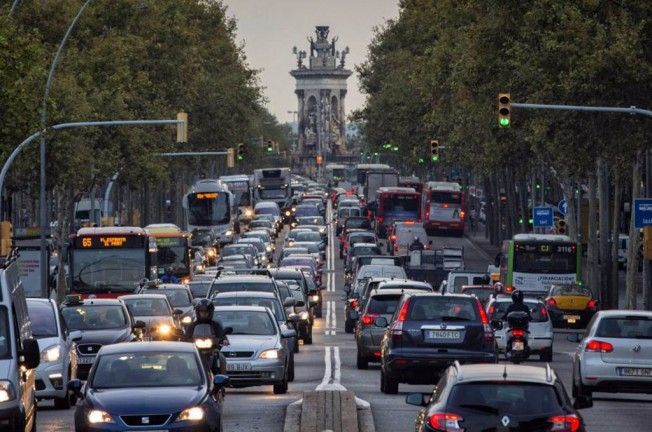 Tráfico en la ciudad de Barcelona