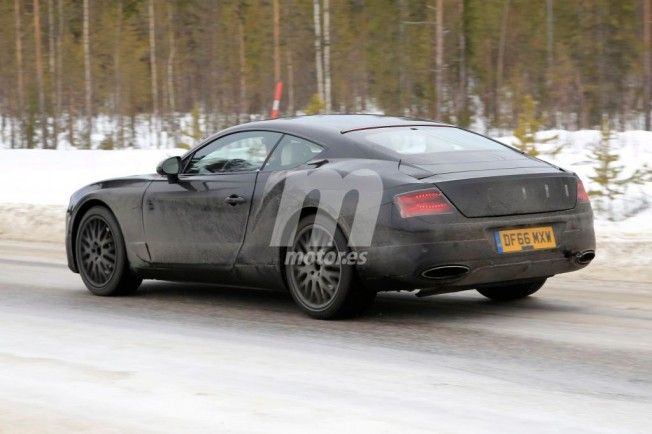 Bentley Continental GT 2018 - foto espía posterior