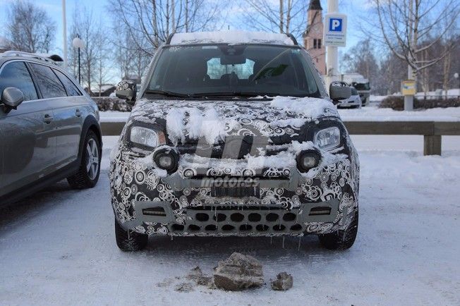 Fiat Panda Cross 2018 - foto espía frontal