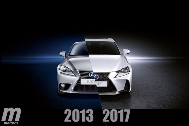 Lexus IS 2017 - comparativa de cambios