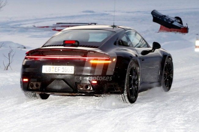 Porsche 911 2018 - foto espía posterior