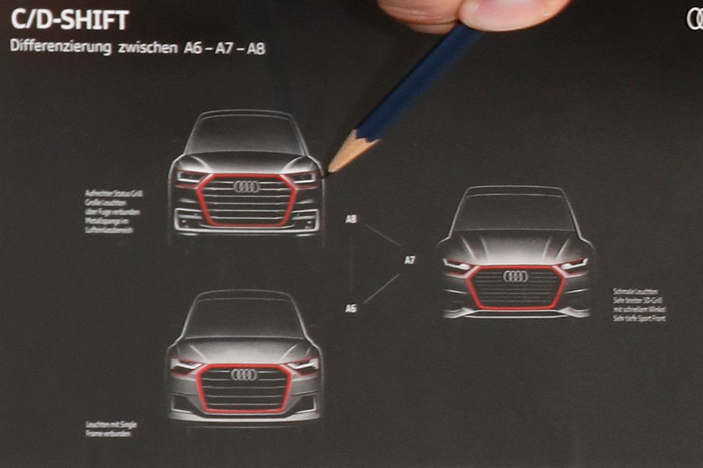 Audi presenta los nuevos detalles de estilo de los futuros A6, A7 y A8