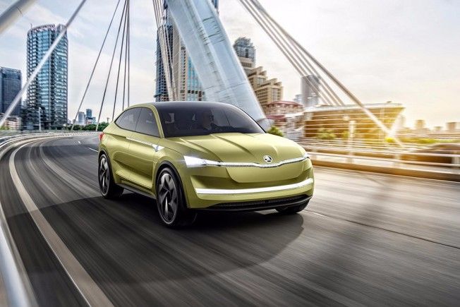 Skoda Vision E Concept - frontal