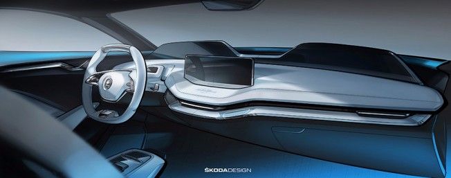 Skoda Vision E Concept - interior