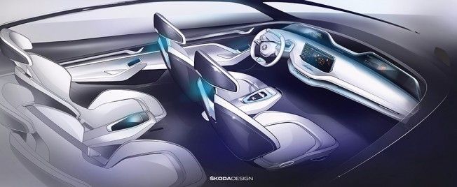 Skoda Vision E Concept - interior