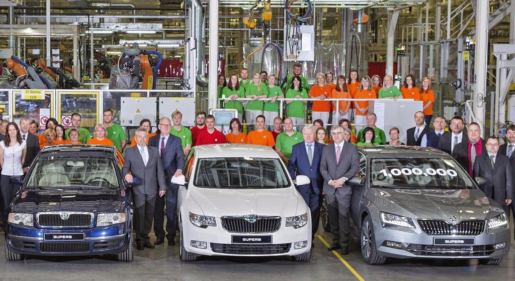 Skoda Superb: producida la unidad un millón de la popular berlina