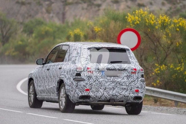 Mercedes GLE 2019 - foto espía posterior