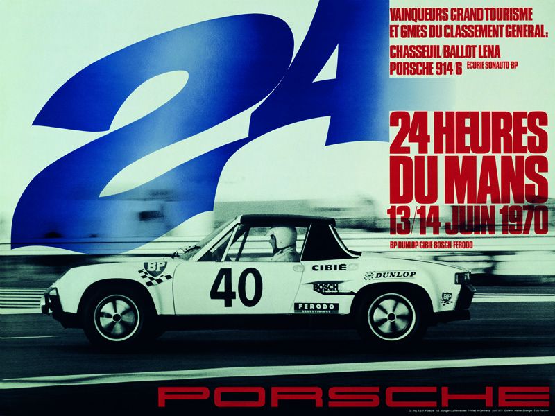 20 carteles históricos Porsche de las 24 Horas de Le Mans