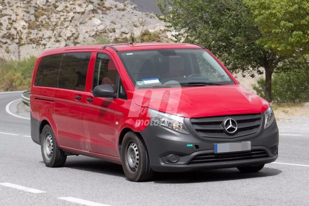 Cazada una mula del nuevo Mercedes Vito EV que llegará en 2018