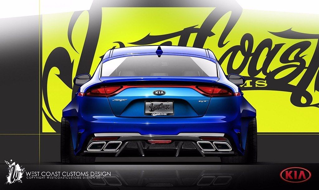 West Coast Customs adelanta un Kia Stinger muy radical para el SEMA Show