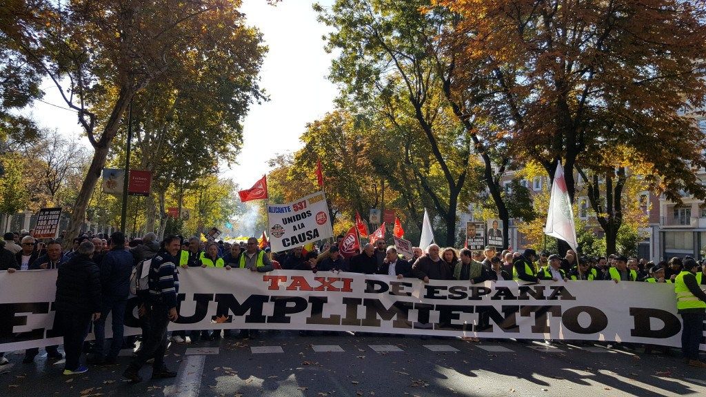 5 claves para entender las protestas de los taxistas el 29-N