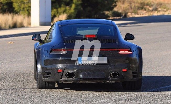 Porsche 911 Turbo 2019 - foto espía posterior